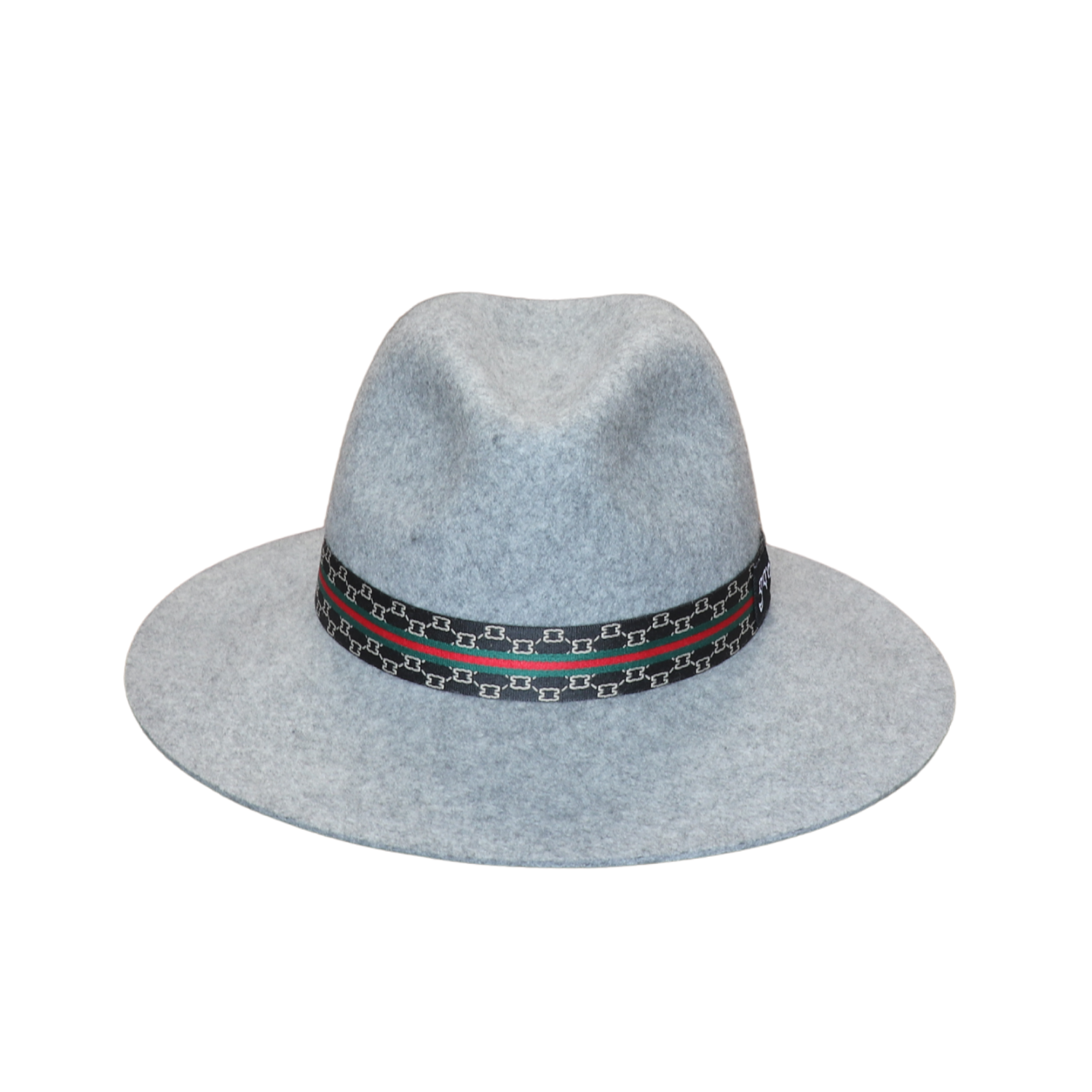 Luxury Wide Brim Fedora Hat with Pattern Band