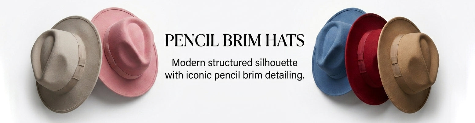Pencil Brim Hats