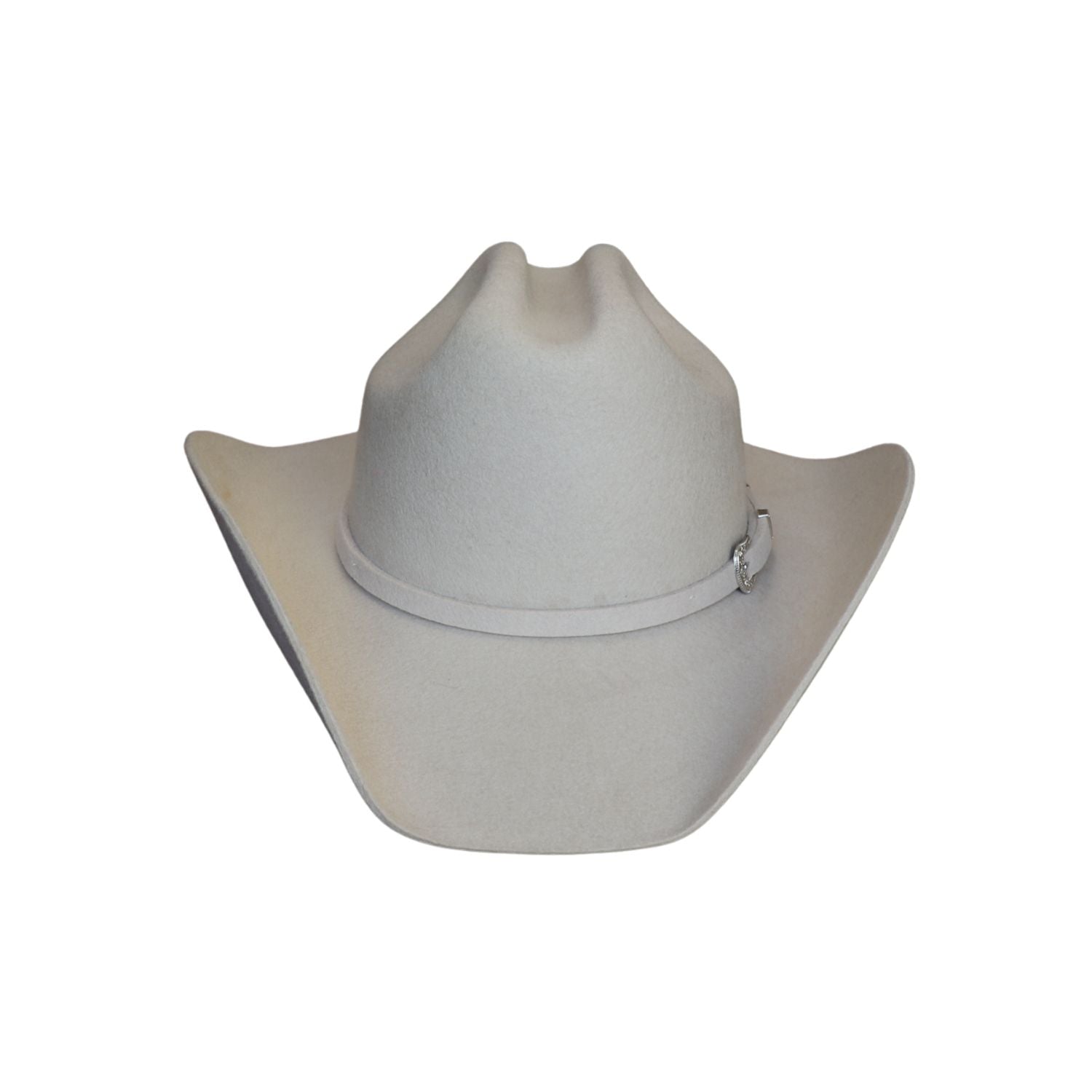 Silver Cattleman Crown Western Felt Cowboy Hat