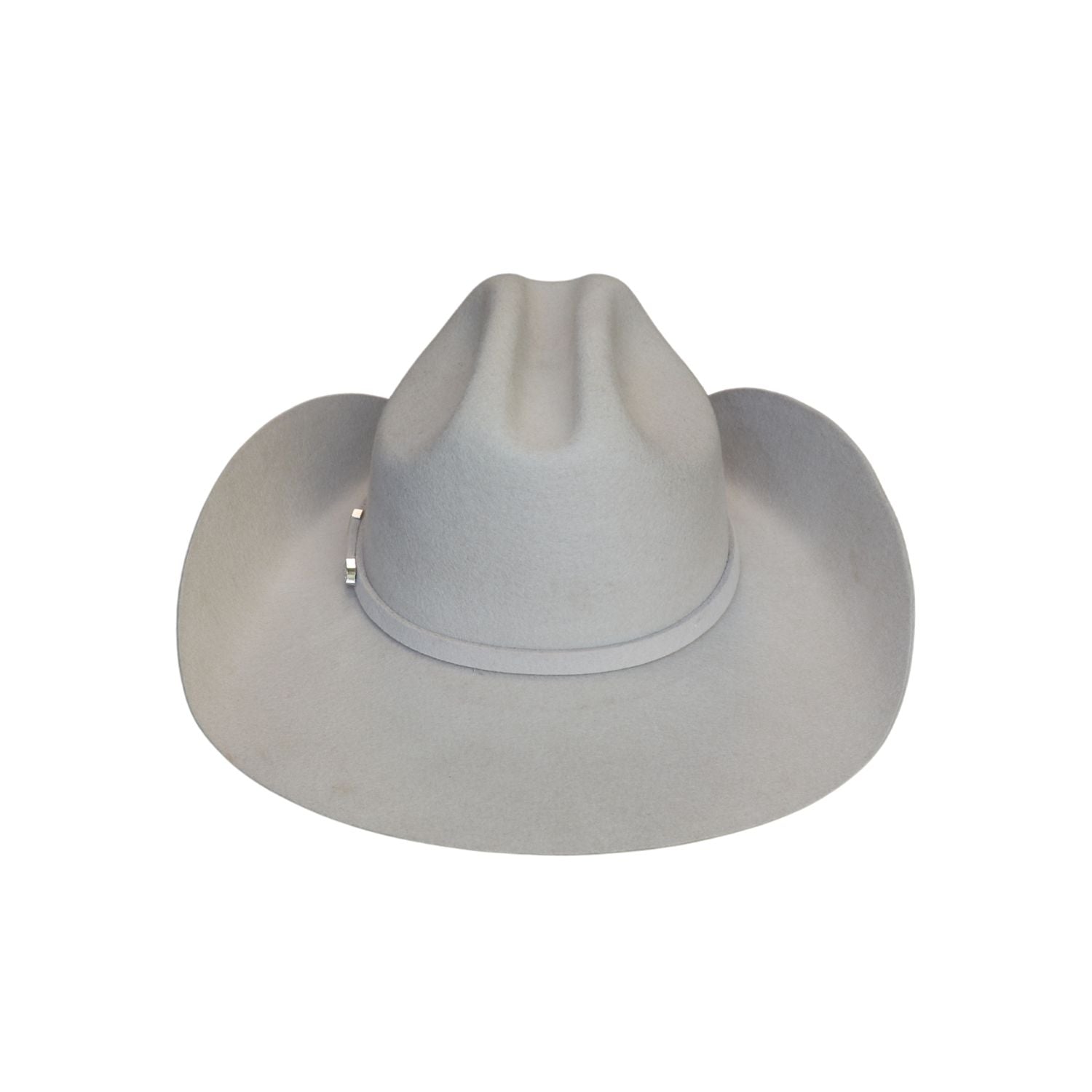 Silver Cattleman Crown Western Felt Cowboy Hat