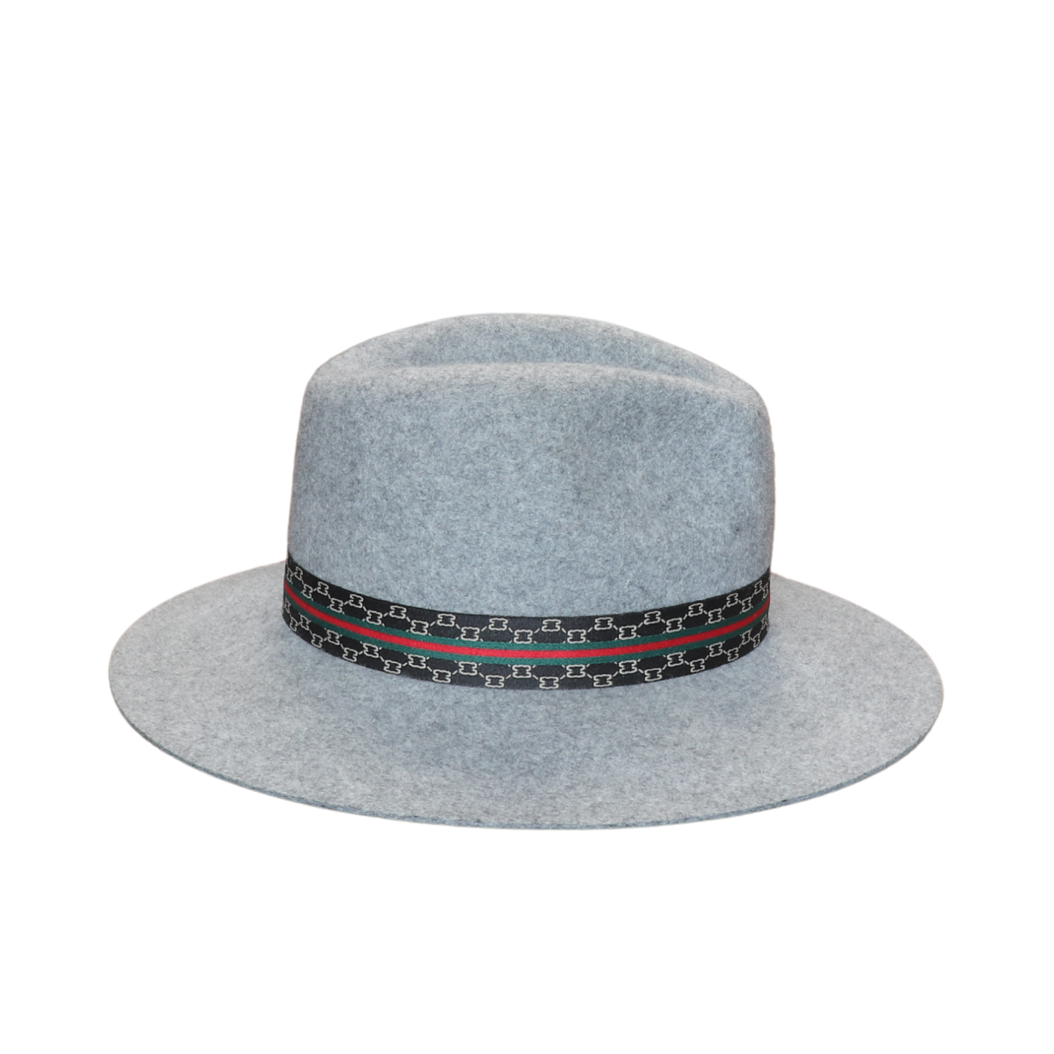 Luxury Wide Brim Fedora Hat with Pattern Band