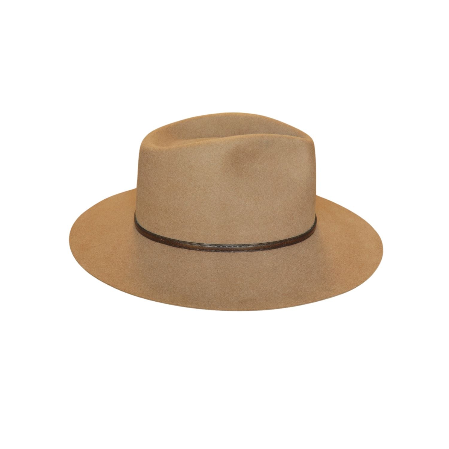 Minimal Wide Brim Fedora Felt Hat