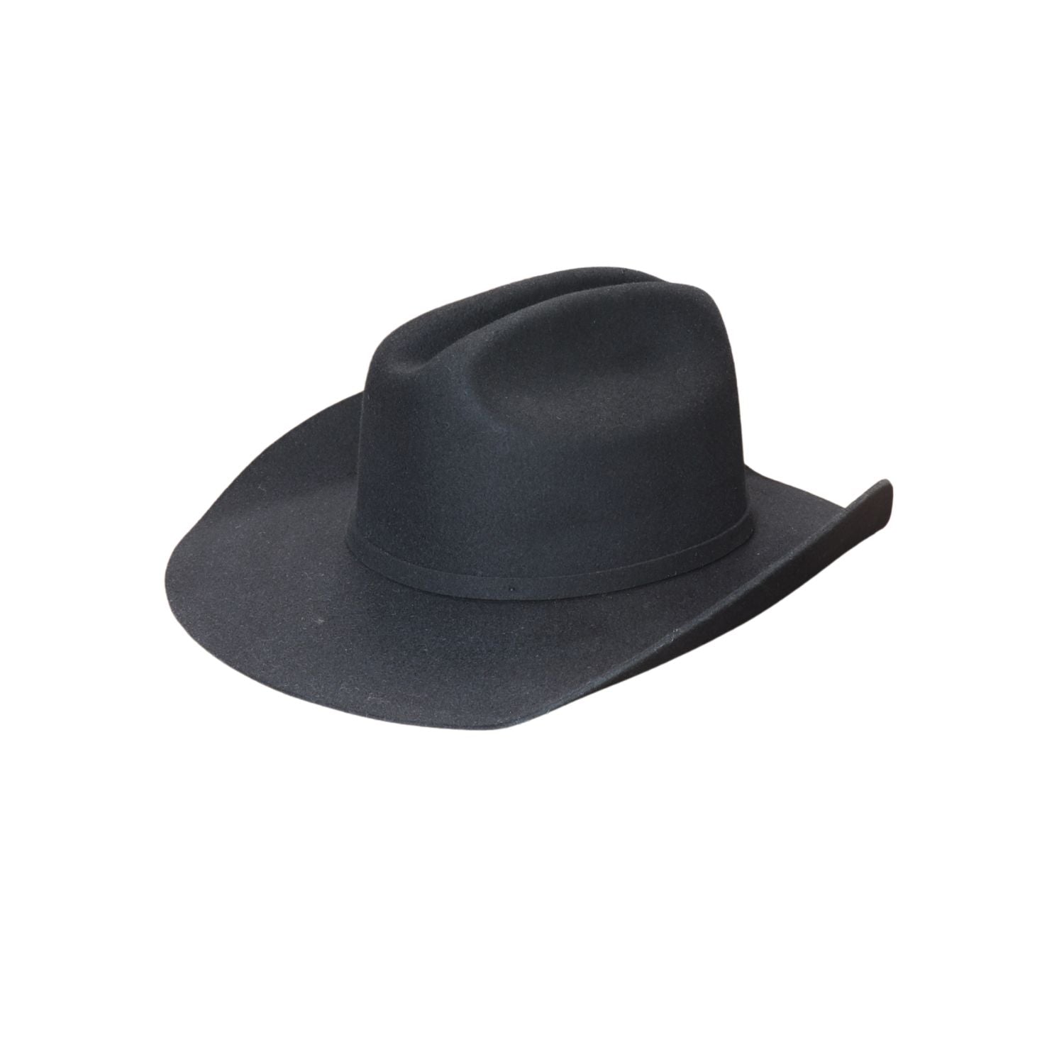 Black Cattleman Crown Cowboy Hat