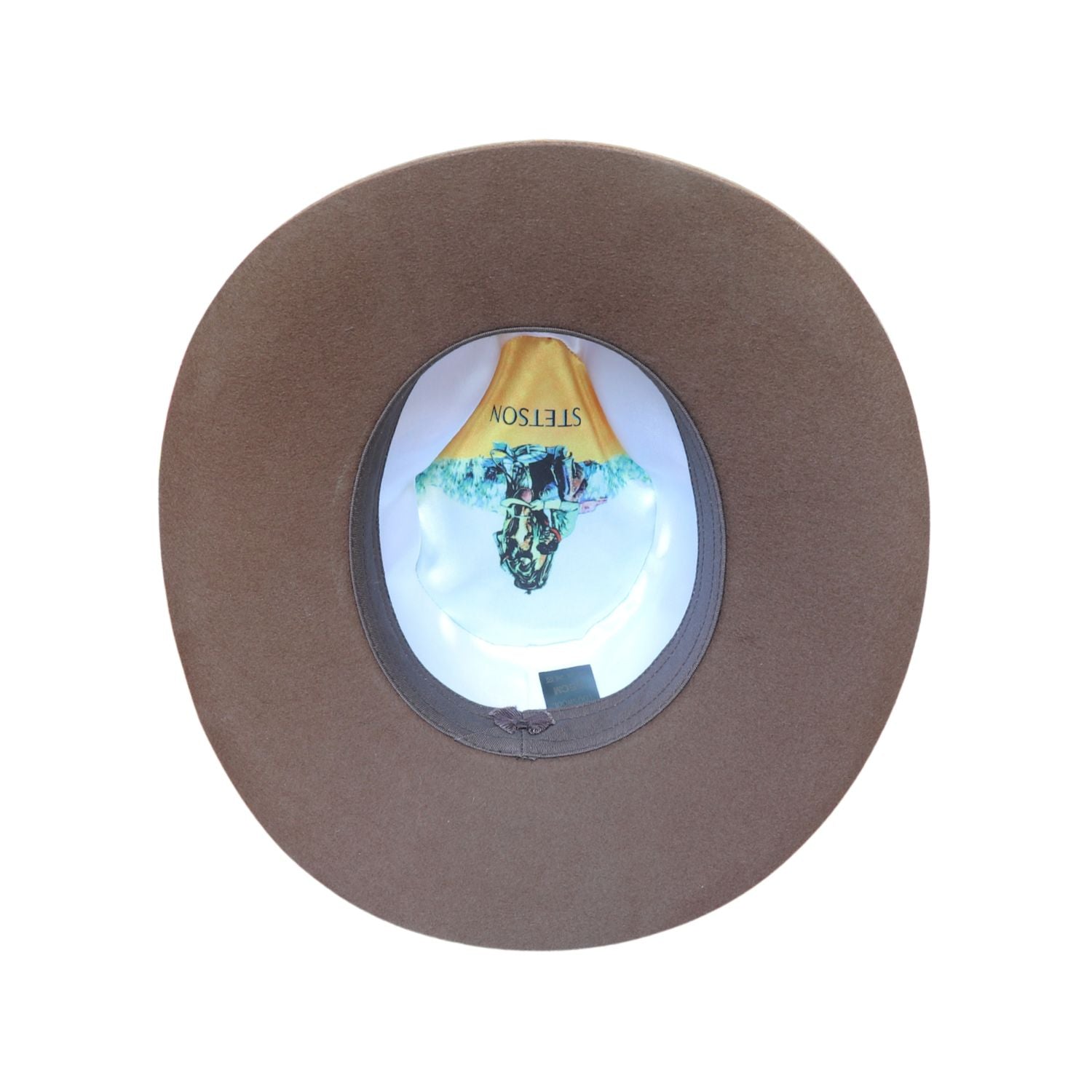 Wide Brim Western Style Fedora Hat with Rope Detail
