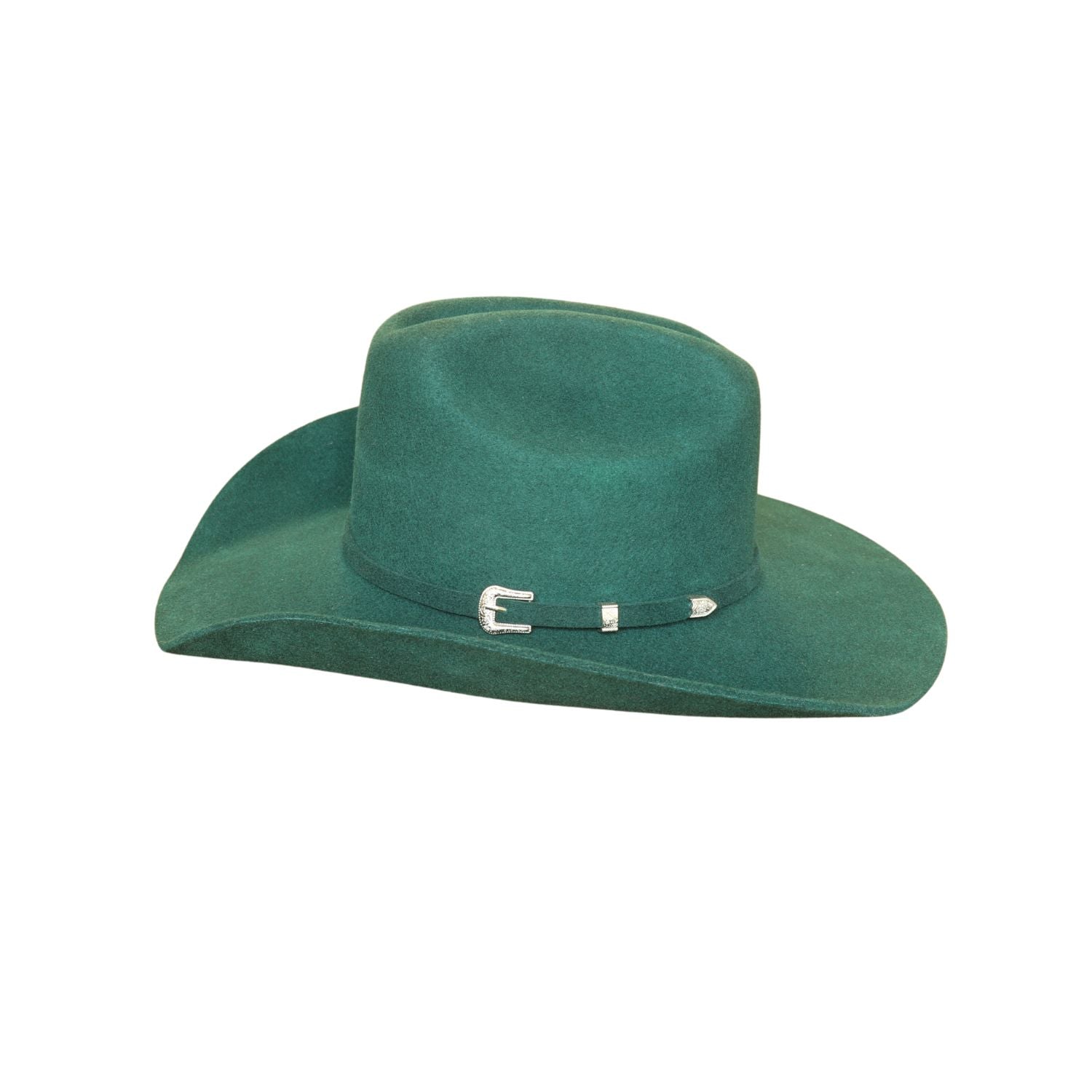 Mid Crown Cattleman Cowboy Hat with Wide Flat Brim