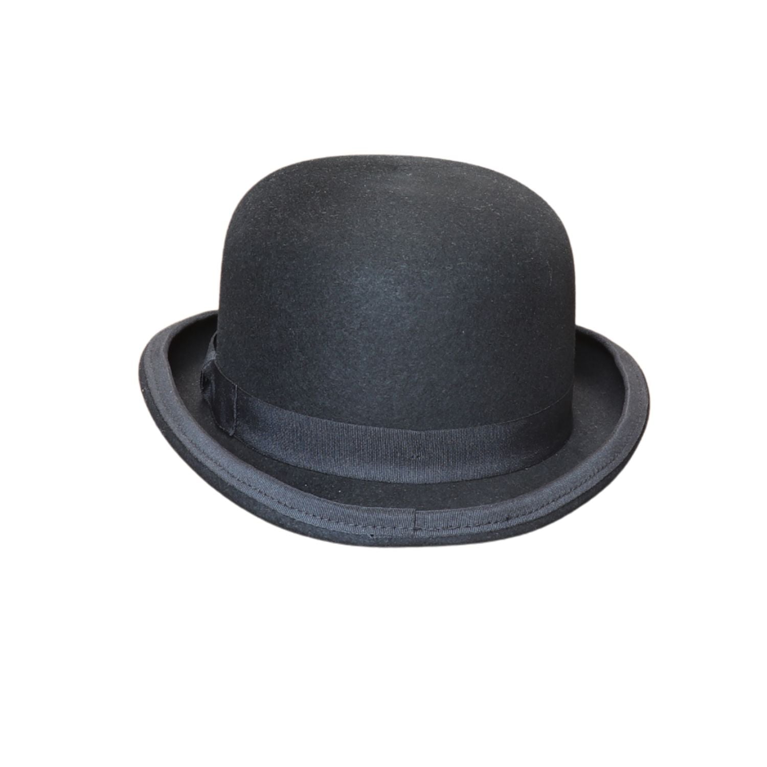 Classic Black Wool Felt Bowler Hat