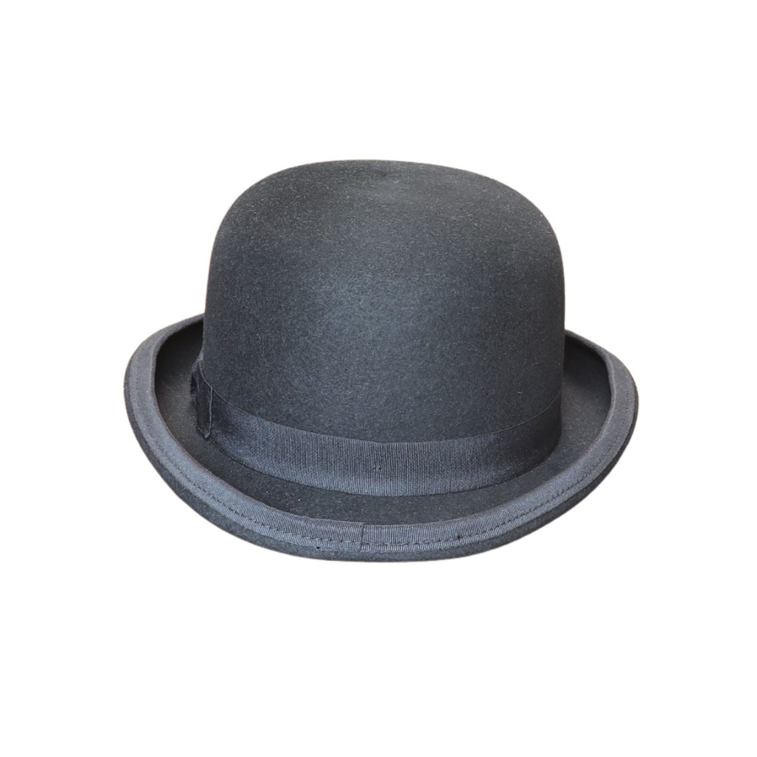 Classic Black Wool Felt Bowler Hat