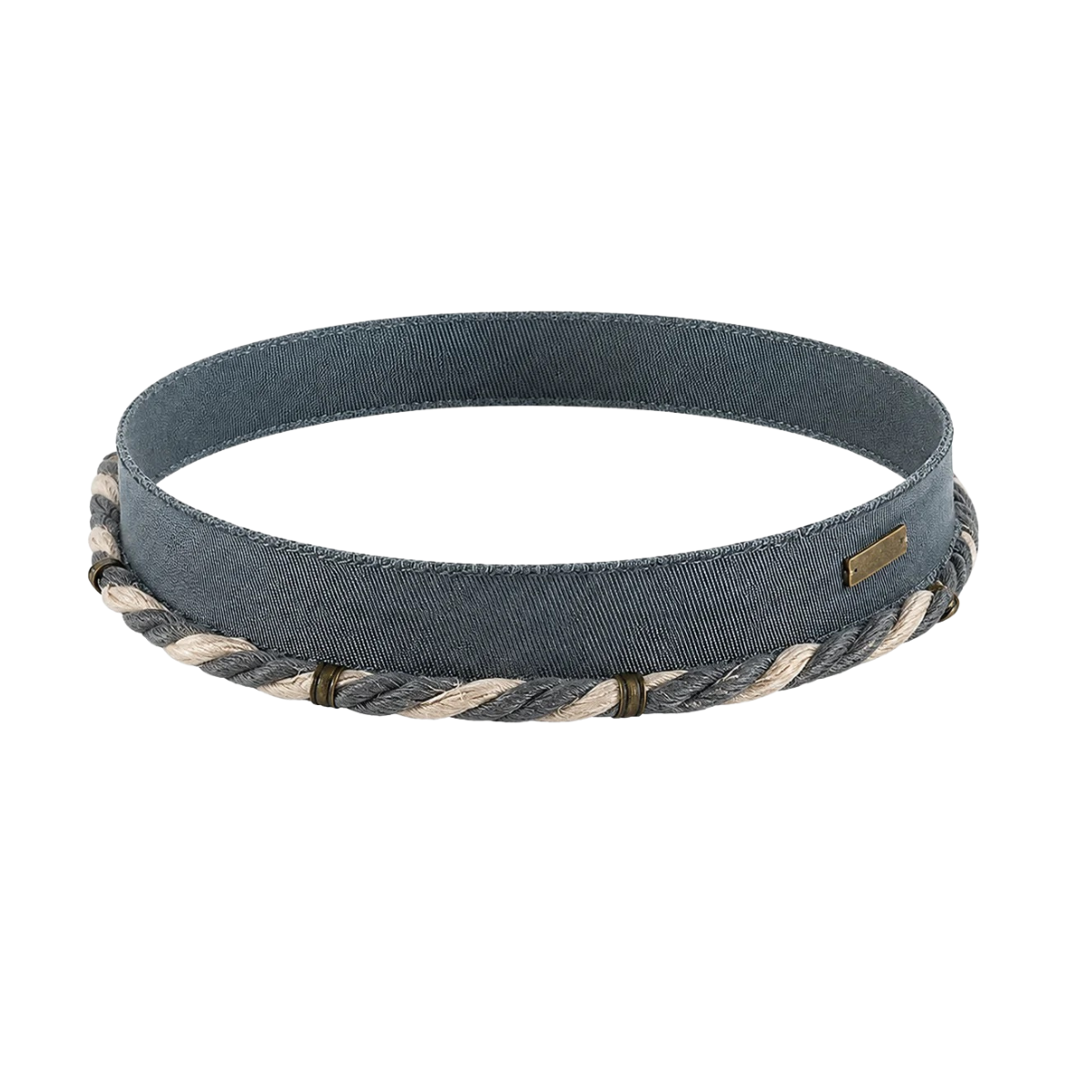 Denim Braided Rope Hat Band for Western Felt Hats