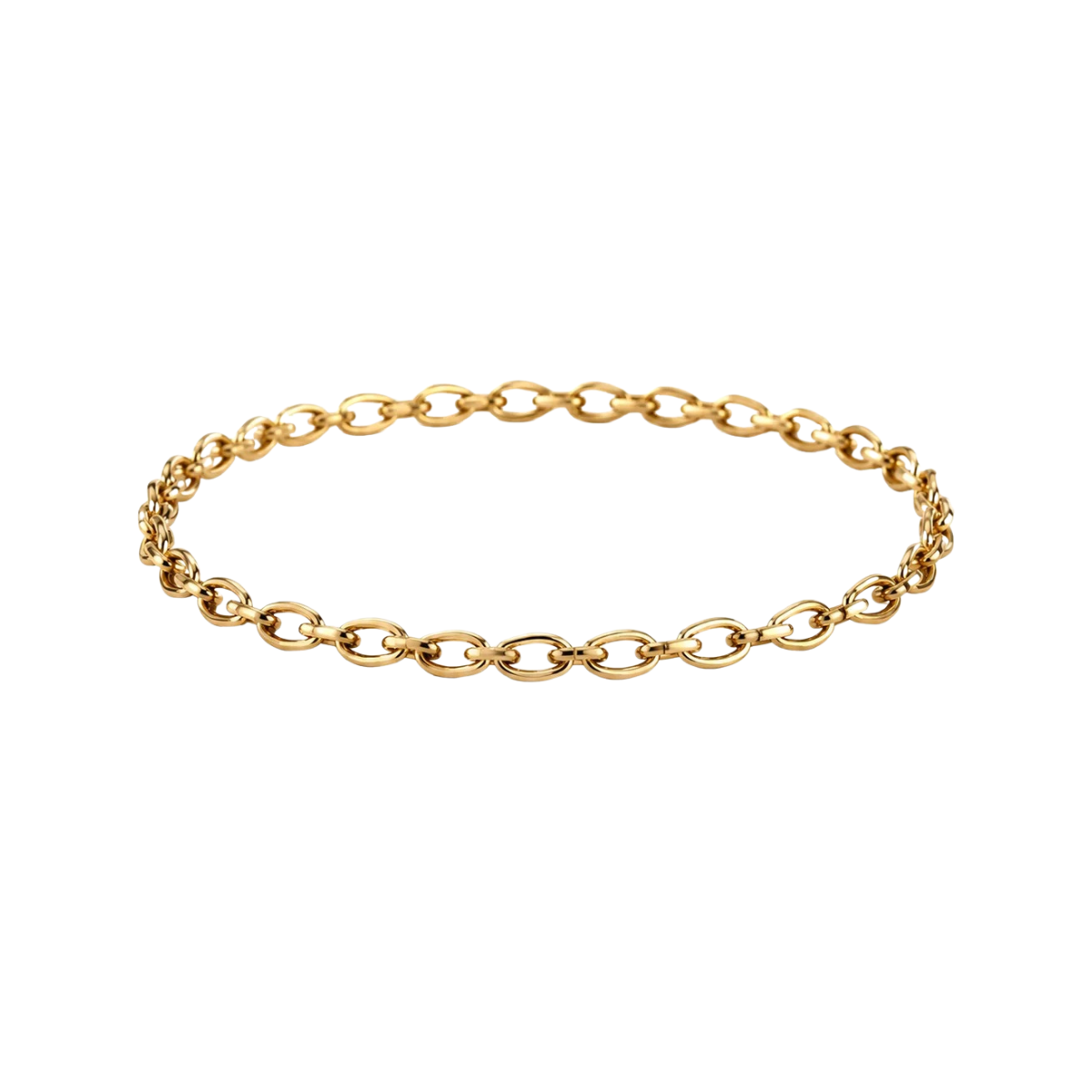 Gold Metal Chain Hat Band