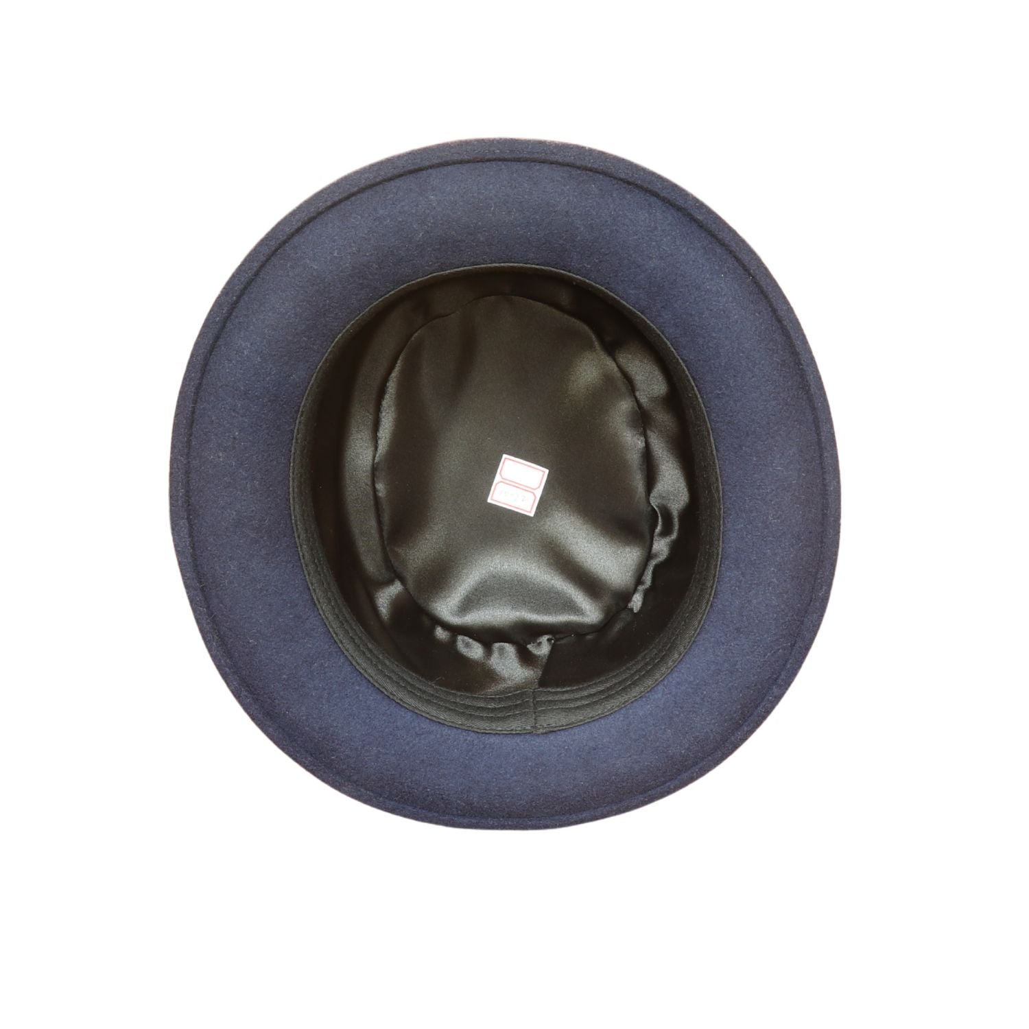 Navy Blue Wool Felt Pork Pie Hat
