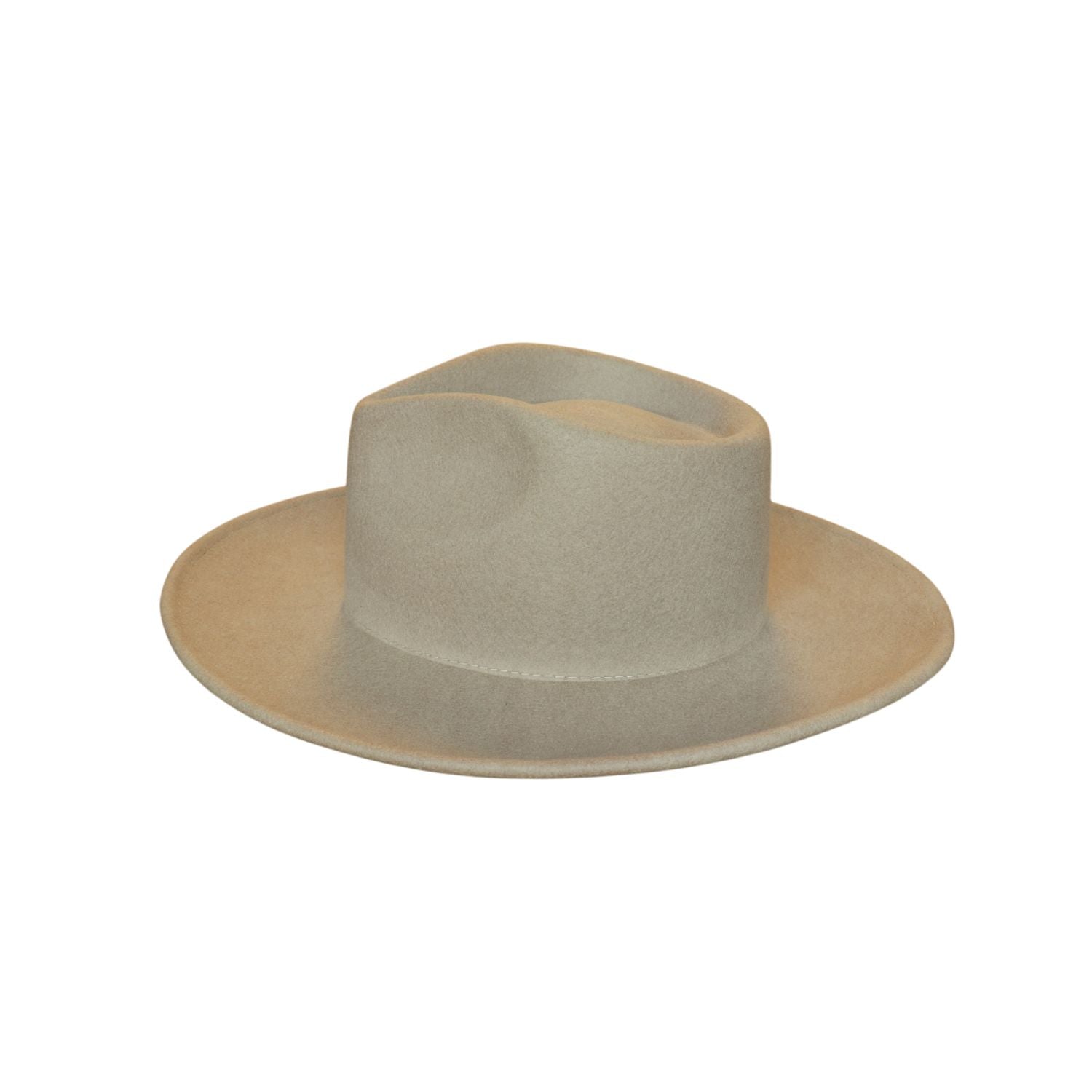 Pencil Roll Brim Fedora Western Felt Hat