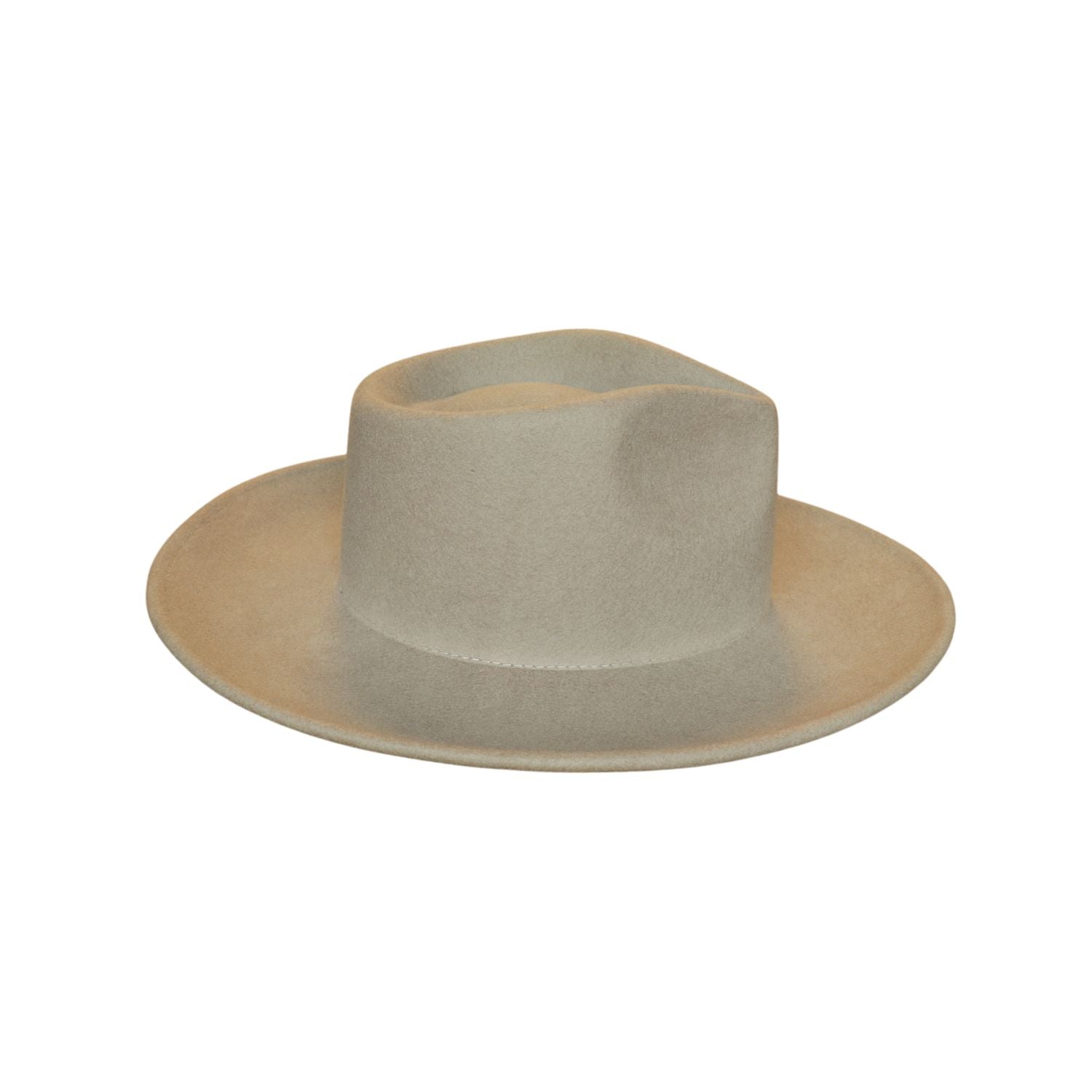 Pencil Roll Brim Fedora Western Felt Hat