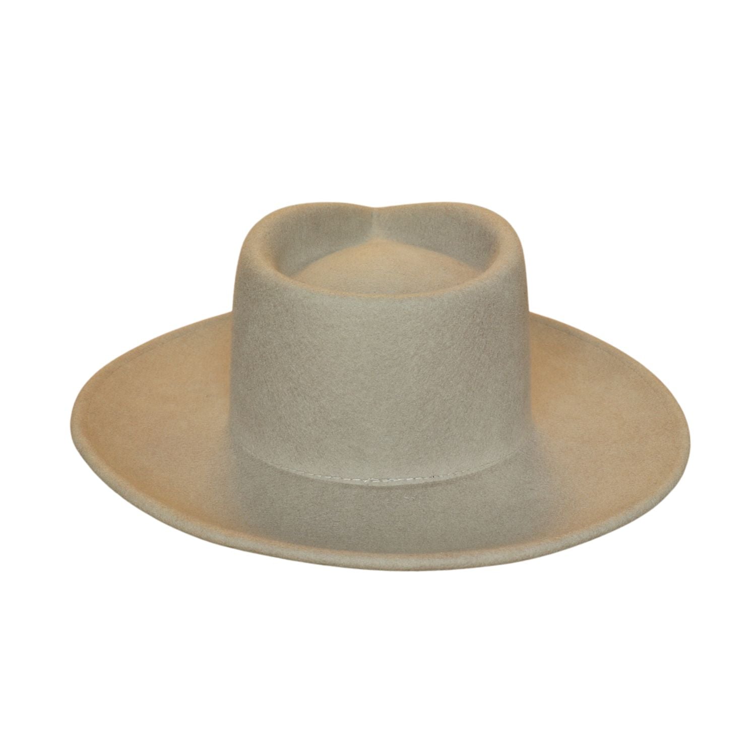 Pencil Roll Brim Fedora Western Felt Hat