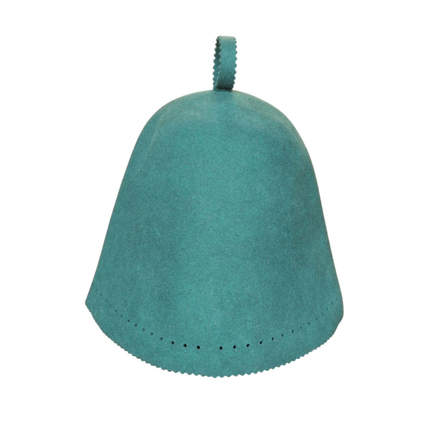 Wool Cone Sauna Hat with Perforated Edge